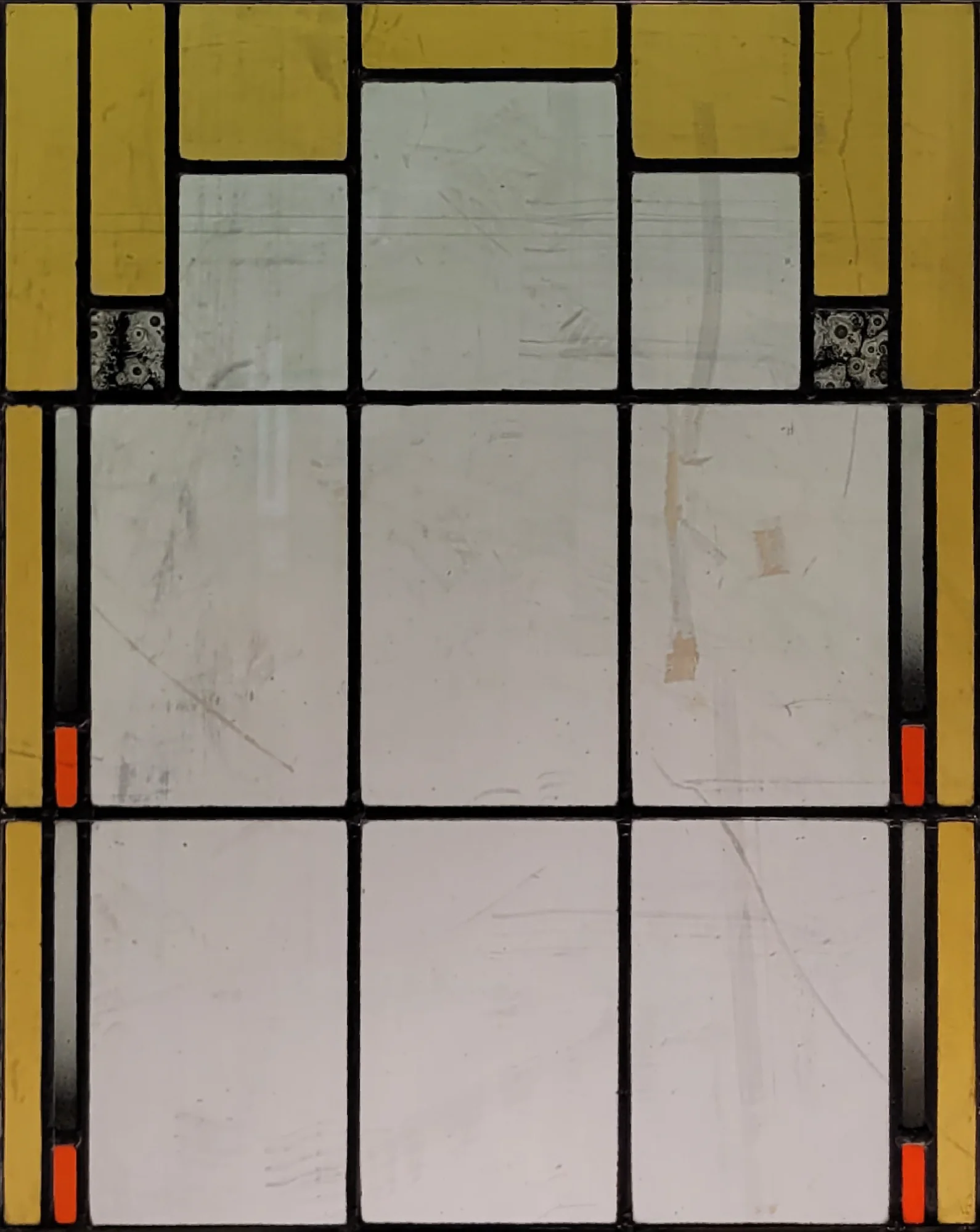 Geometrisch geel oranje