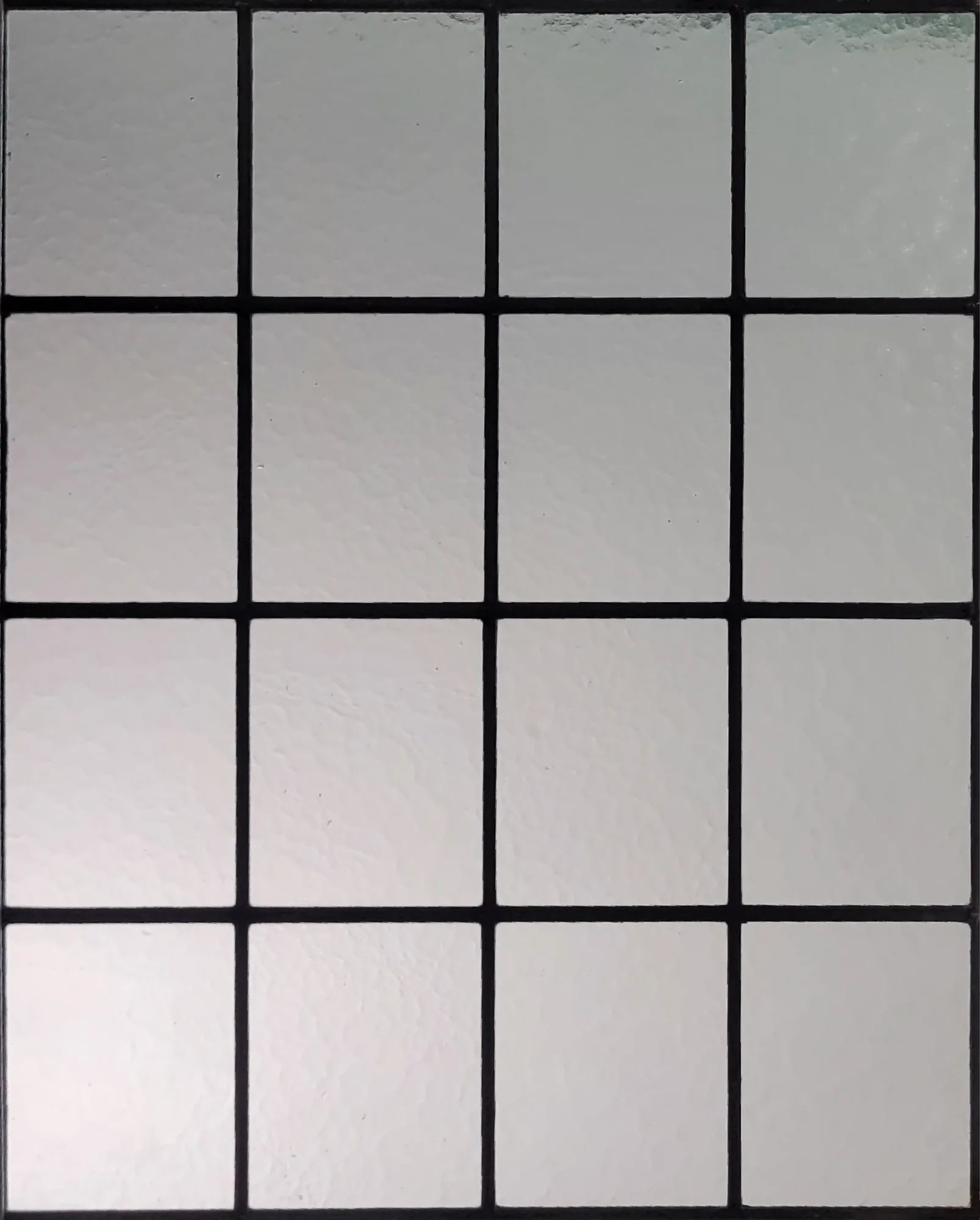 Recht glas in lood kathedraalglas blank