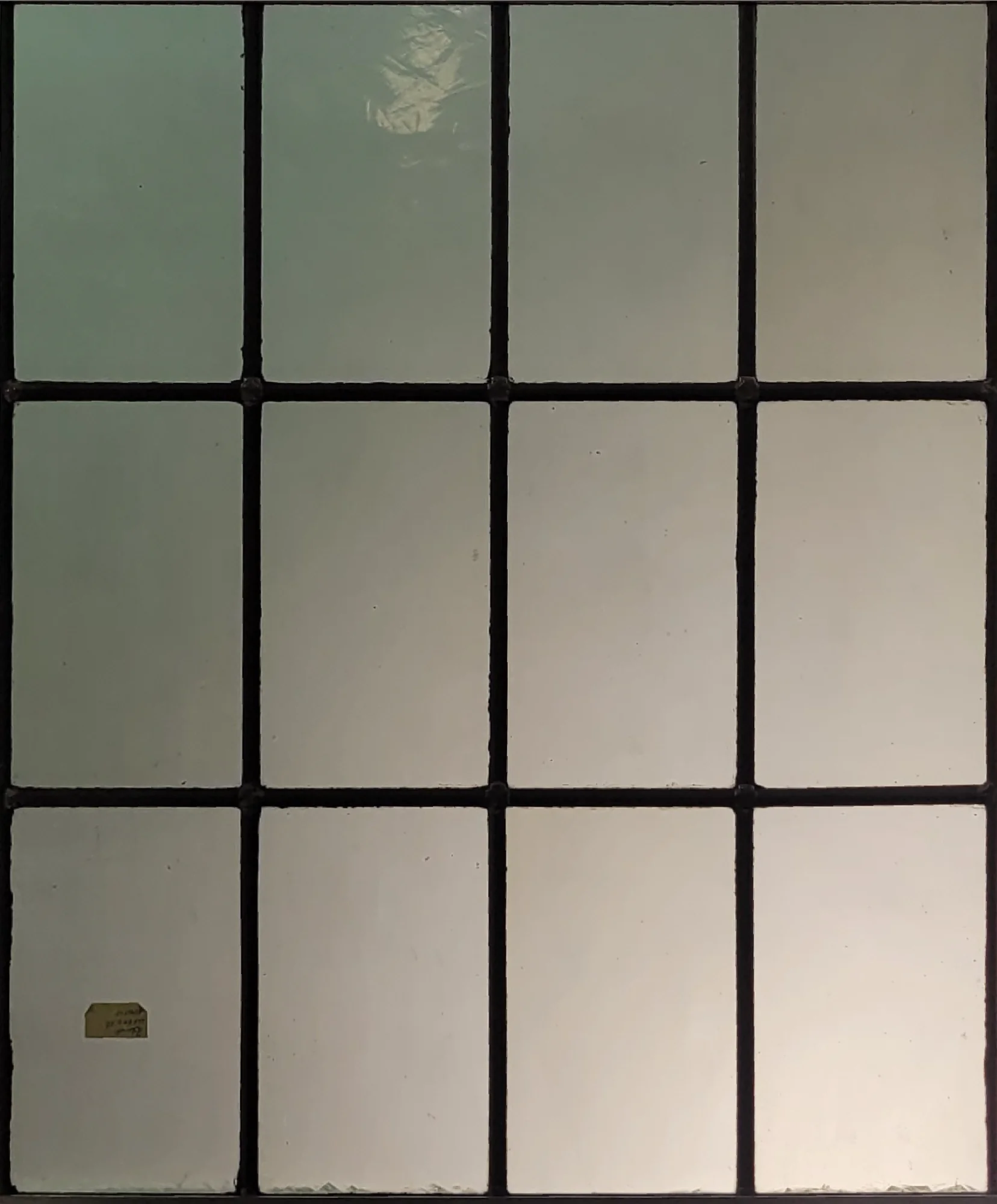 Recht glas in lood figuurglas blank